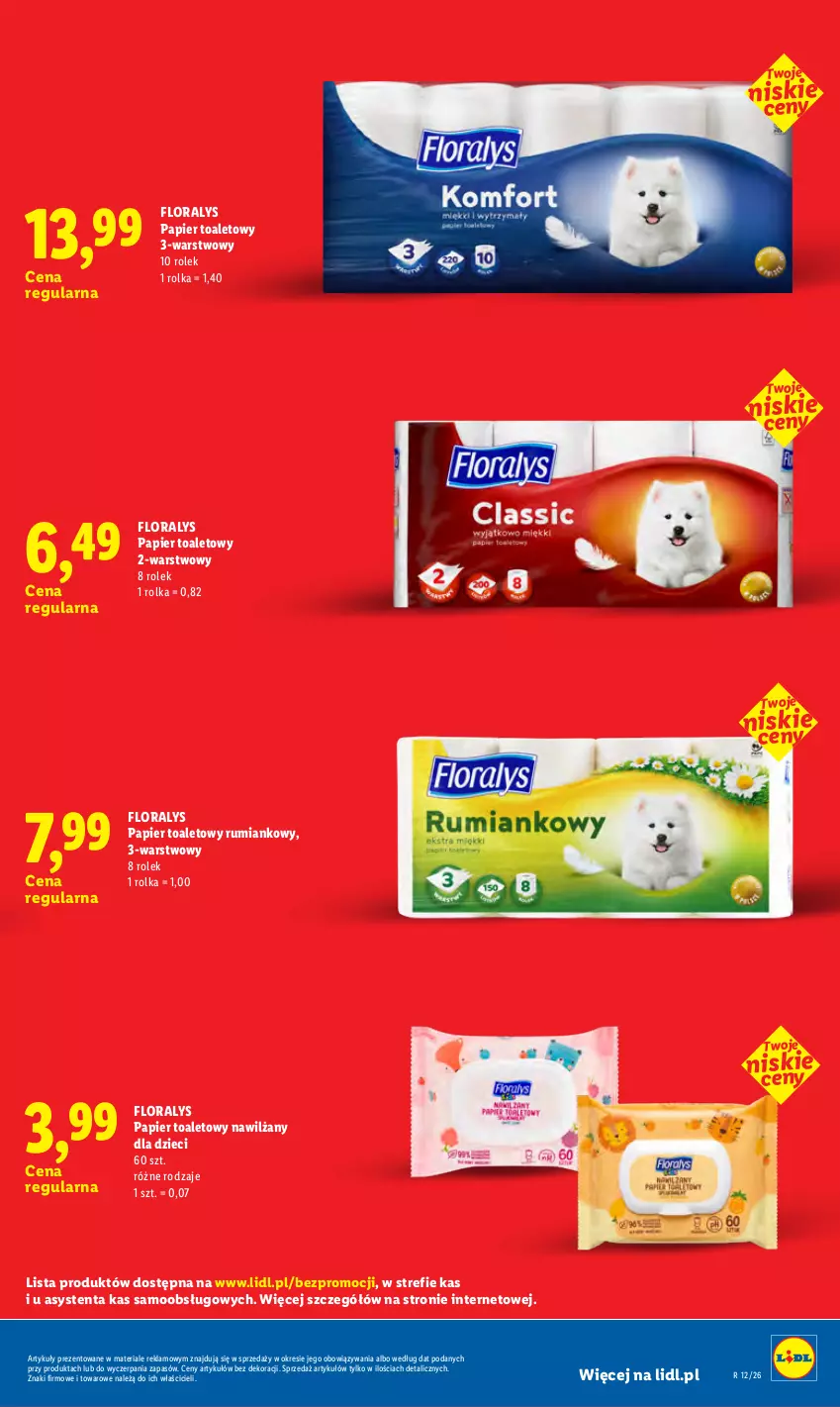 Gazetka promocyjna Lidl - Rewolucja cenowa! - ważna 08.07 do 31.08.2026 - strona 29 - produkty: Dzieci, Flora, Papier, Papier toaletowy, Rum
