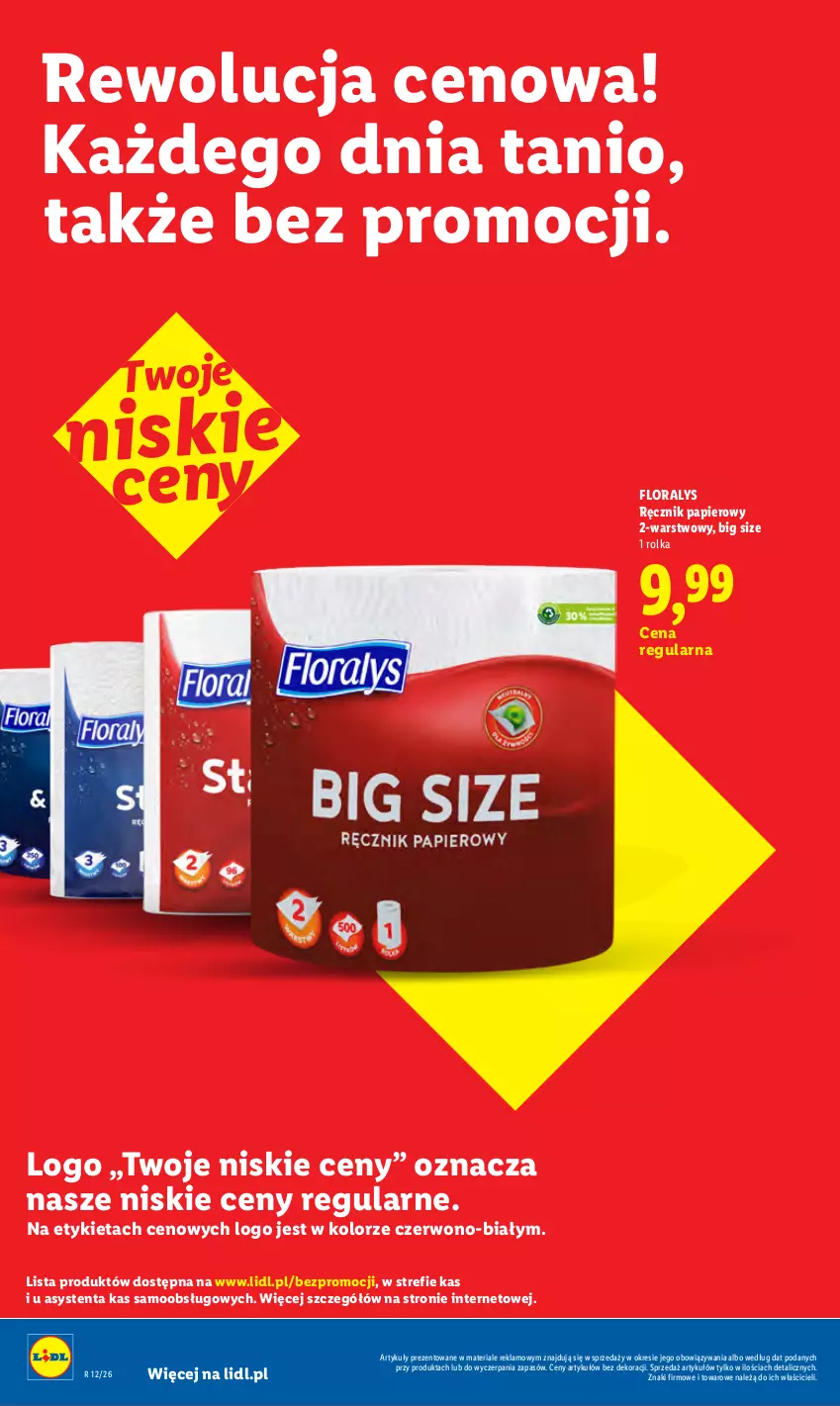 Gazetka promocyjna Lidl - Rewolucja cenowa! - ważna 08.07 do 31.08.2026 - strona 30 - produkty: Flora, Papier, Ręcznik