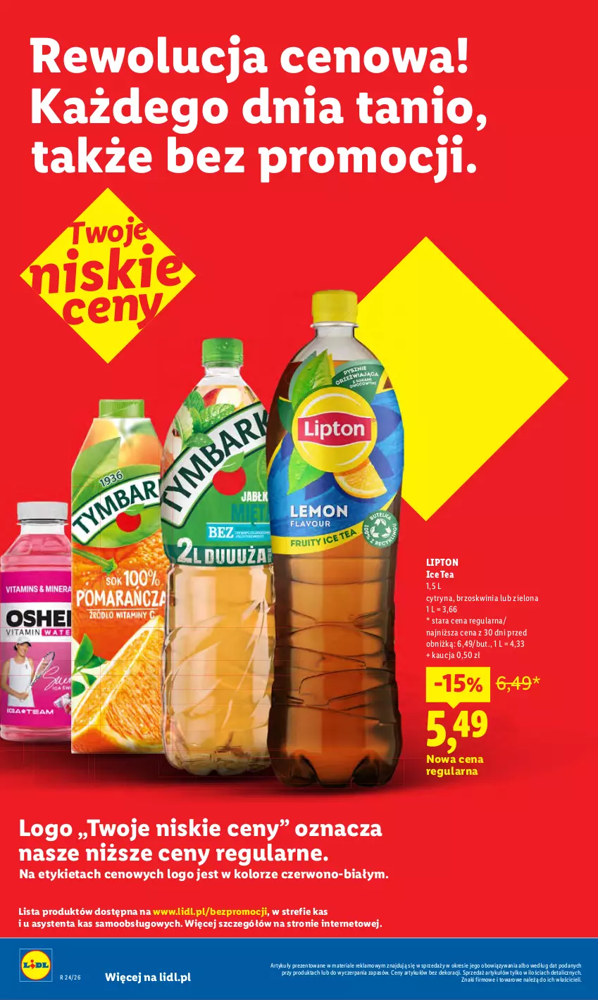 Gazetka promocyjna Lidl - Rewolucja cenowa! - ważna 08.07 do 31.08.2026 - strona 4 - produkty: Ice tea, Lipton