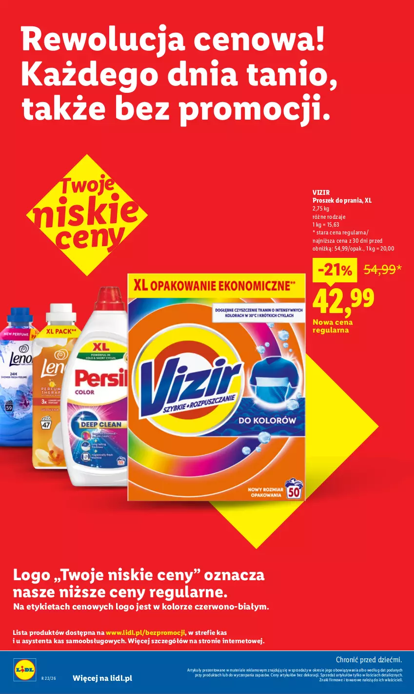 Gazetka promocyjna Lidl - Rewolucja cenowa! - ważna 08.07 do 31.08.2026 - strona 8 - produkty: Proszek do prania, Vizir
