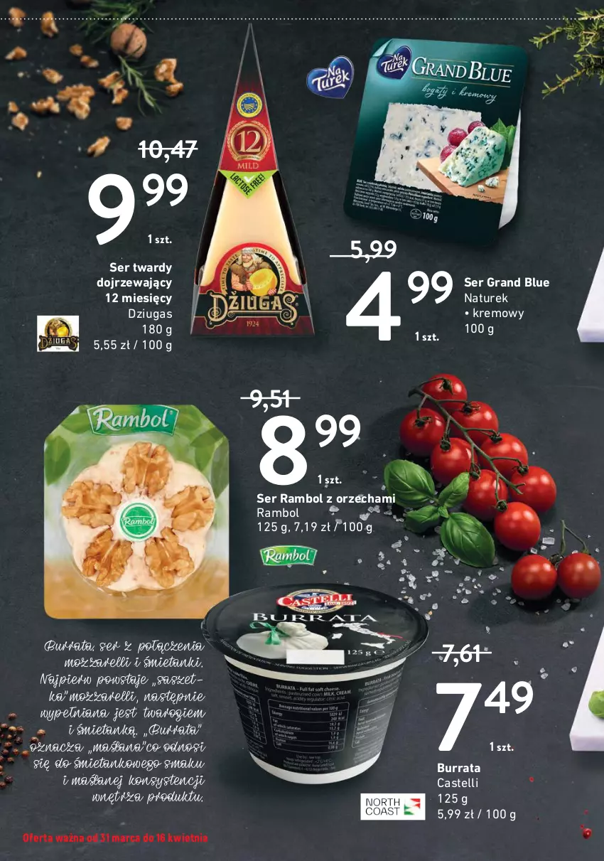 Gazetka promocyjna Intermarche - Delikatesowy kram - ważna 31.03 do 16.04.2022 - strona 2 - produkty: Burrata, Gra, LANA, Makaron, NaTurek, Sałat, Ser, Ser kozi, Ser pleśniowy