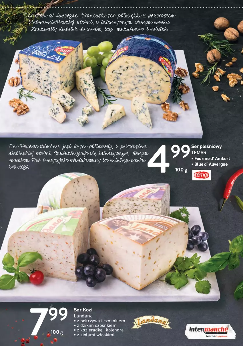 Gazetka promocyjna Intermarche - Delikatesowy kram - ważna 31.03 do 16.04.2022 - strona 3 - produkty: Burrata, Gra, LANA, Makaron, NaTurek, Sałat, Ser, Ser kozi, Ser pleśniowy