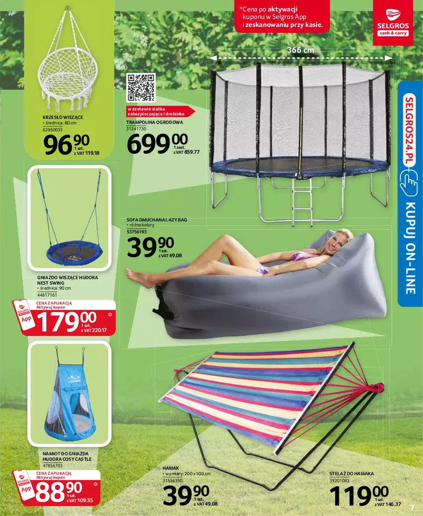 Gazetka promocyjna Selgros - Katalog Ogród - ważna 27.05 do 09.06.2021 - strona 7 - produkty: Fa, Hama, Inka, Krzesło, LG, Namiot, Piec, Siatka, Sofa