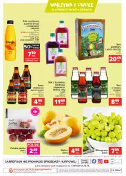 Gazetka promocyjna Carrefour - Gazetka Carrefour - Gazetka - ważna od 12.04 do 12.04.2021 - strona 4 - produkty: Warzywa, Sok, Warzywa i owoce, Kosz, O nas, Sok jabłkowy, Winogrona, Owoce, Chleb, Wino, Melon, Jabłka, HP