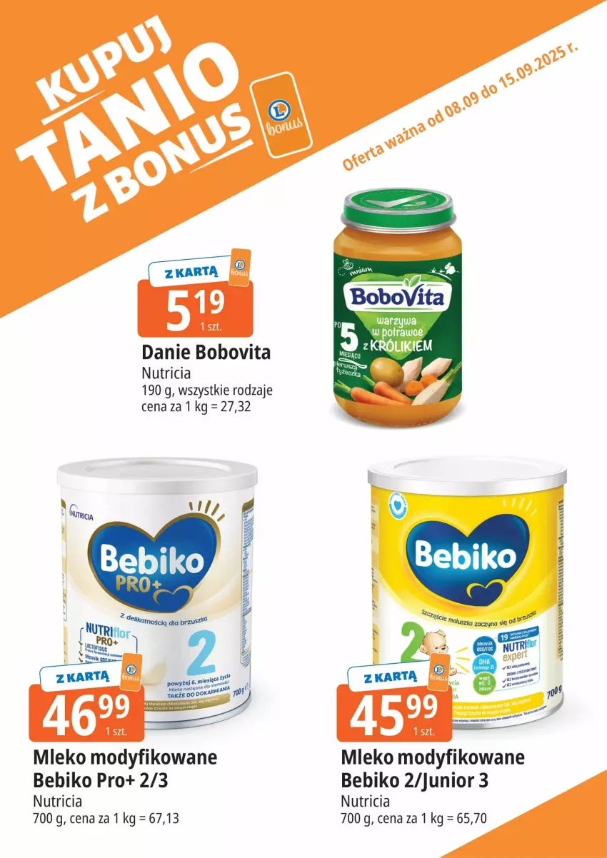 Gazetka promocyjna E Leclerc - ważna 08.09 do 19.09.2025 - strona 7 - produkty: Acer, Bebiko, BoboVita, Karmi, Mleko, Mleko modyfikowane, Tera