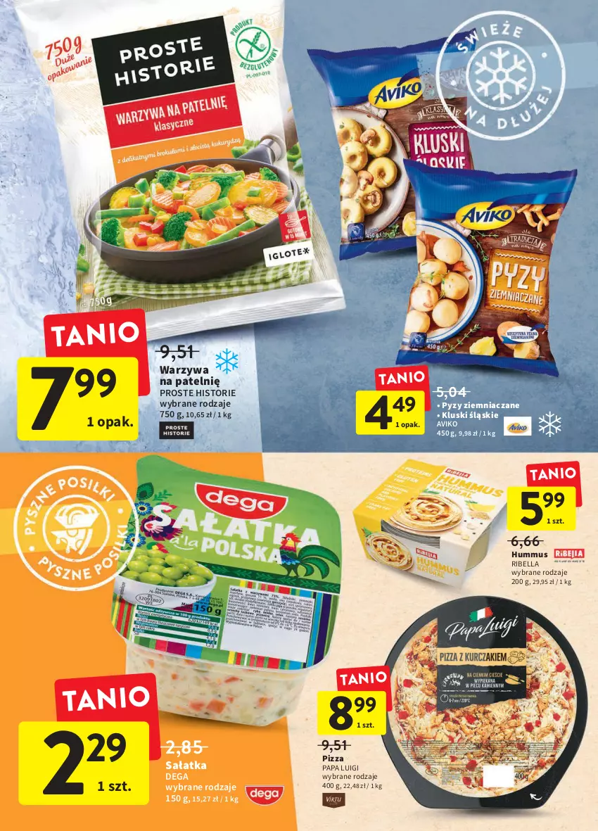 Gazetka promocyjna Intermarche - ważna 12.05 do 18.05.2022 - strona 22 - produkty: Bell, Bella, Dega, Hummus, Mus, Pizza, Sałat, Sałatka, Warzywa