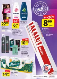 Gazetka promocyjna Intermarche - Gazetka - ważna od 18.05 do 18.05.2022 - strona 35 - produkty: Mus, Papier, Pasta do zębów, Taft, Papier toaletowy, Lacalut, Schauma, Puder, Szampon, Lakier do włosów, Odżywka, Pianka do włosów, Lakier, Farba do włosów, Fa