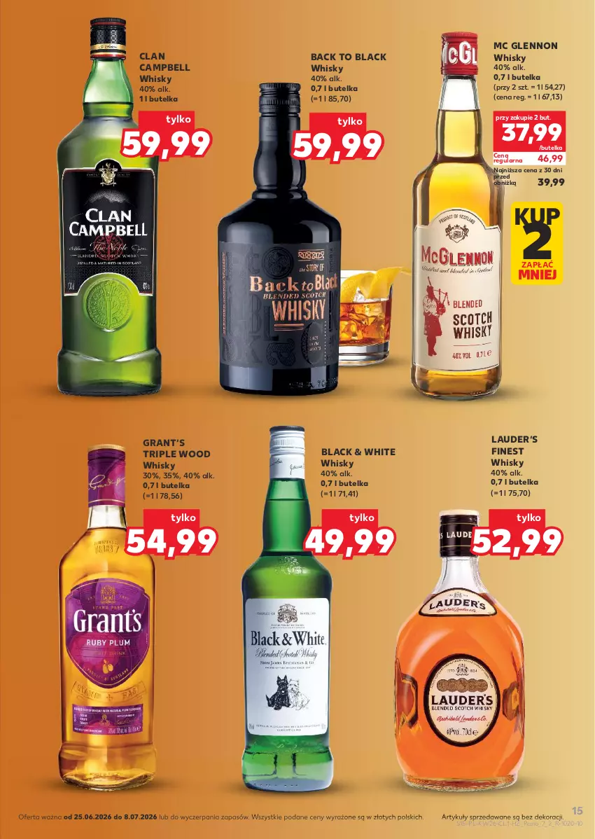 Gazetka promocyjna Kaufland - Barek Kauflandu - ważna 25.06 do 08.07.2026 - strona 15 - produkty: Bell, Gra, Lack, Whisky