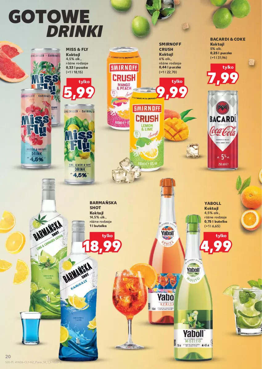 Gazetka promocyjna Kaufland - Barek Kauflandu - ważna 25.06 do 08.07.2026 - strona 20 - produkty: Bacardi
