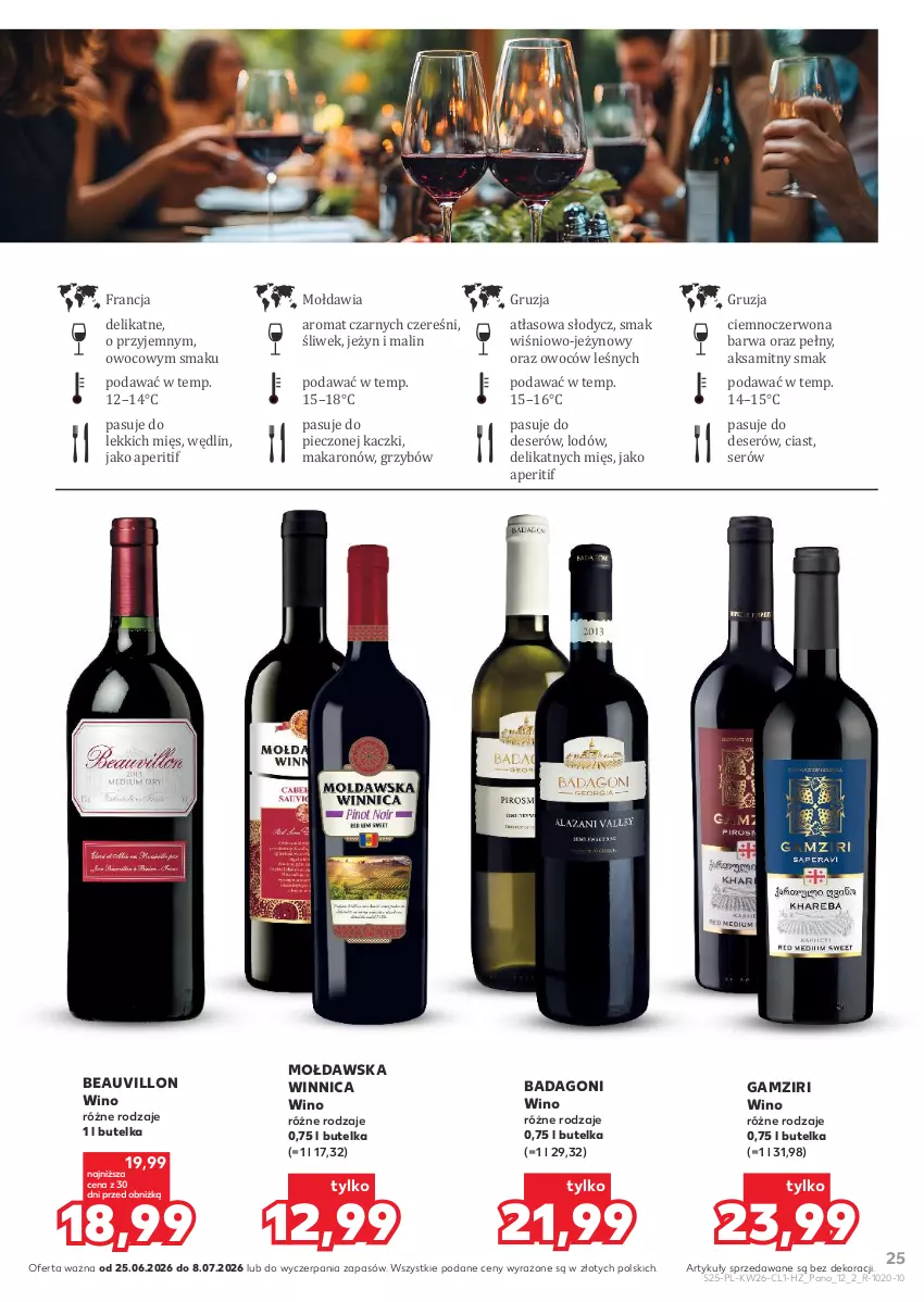 Gazetka promocyjna Kaufland - Barek Kauflandu - ważna 25.06 do 08.07.2026 - strona 25 - produkty: Aksam, Deser, Makaron, Piec, Ser, Wino