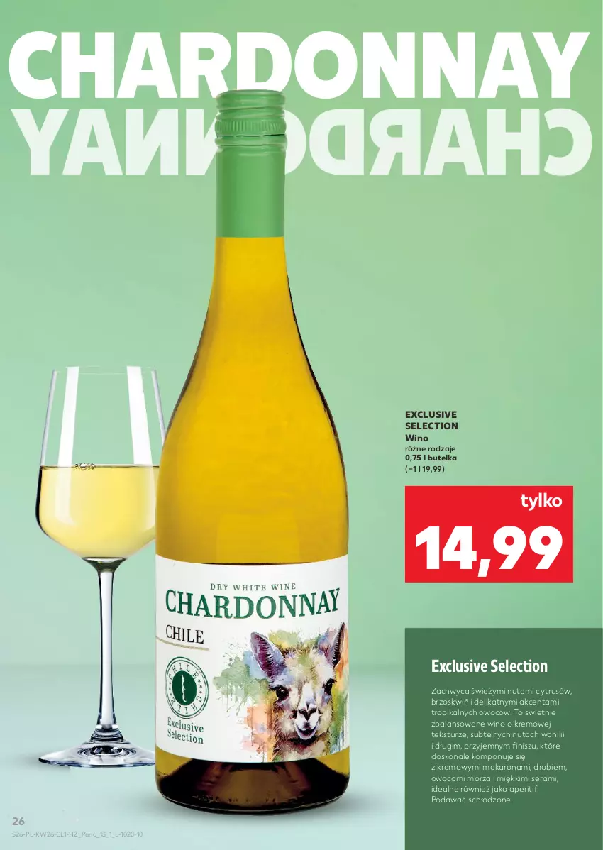 Gazetka promocyjna Kaufland - Barek Kauflandu - ważna 25.06 do 08.07.2026 - strona 26 - produkty: Chardonnay, Makaron, Ser, Wino