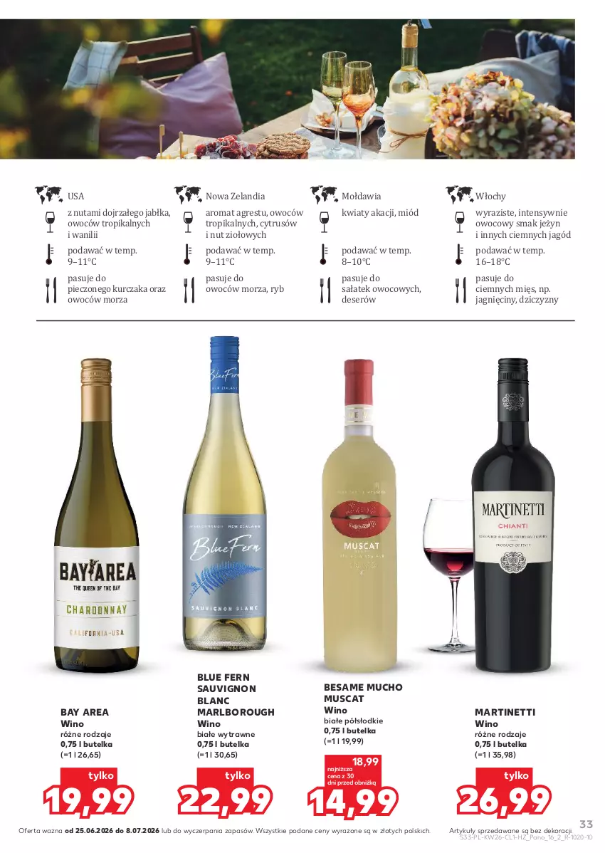 Gazetka promocyjna Kaufland - Barek Kauflandu - ważna 25.06 do 08.07.2026 - strona 33 - produkty: Deser, Gres, Jabłka, Kurczak, Miód, Mus, Piec, Sałat, Sauvignon Blanc, Ser, Wino, Wino białe