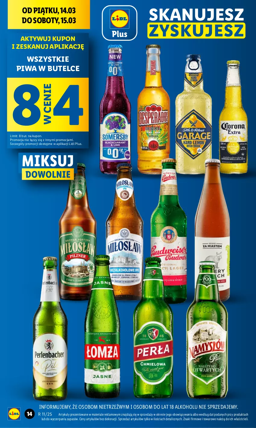 Gazetka promocyjna Lidl - GAZETKA - ważna 13.03 do 15.03.2025 - strona 14 - produkty: Piwa