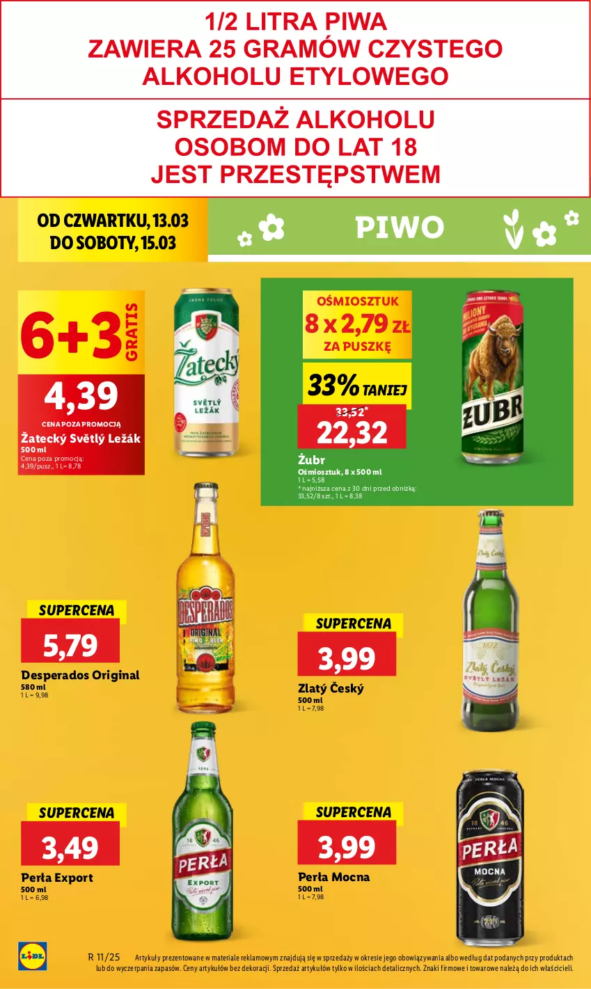 Gazetka promocyjna Lidl - GAZETKA - ważna 13.03 do 15.03.2025 - strona 44 - produkty: Desperados, Gin, Gra, Perła, Piwo, Por