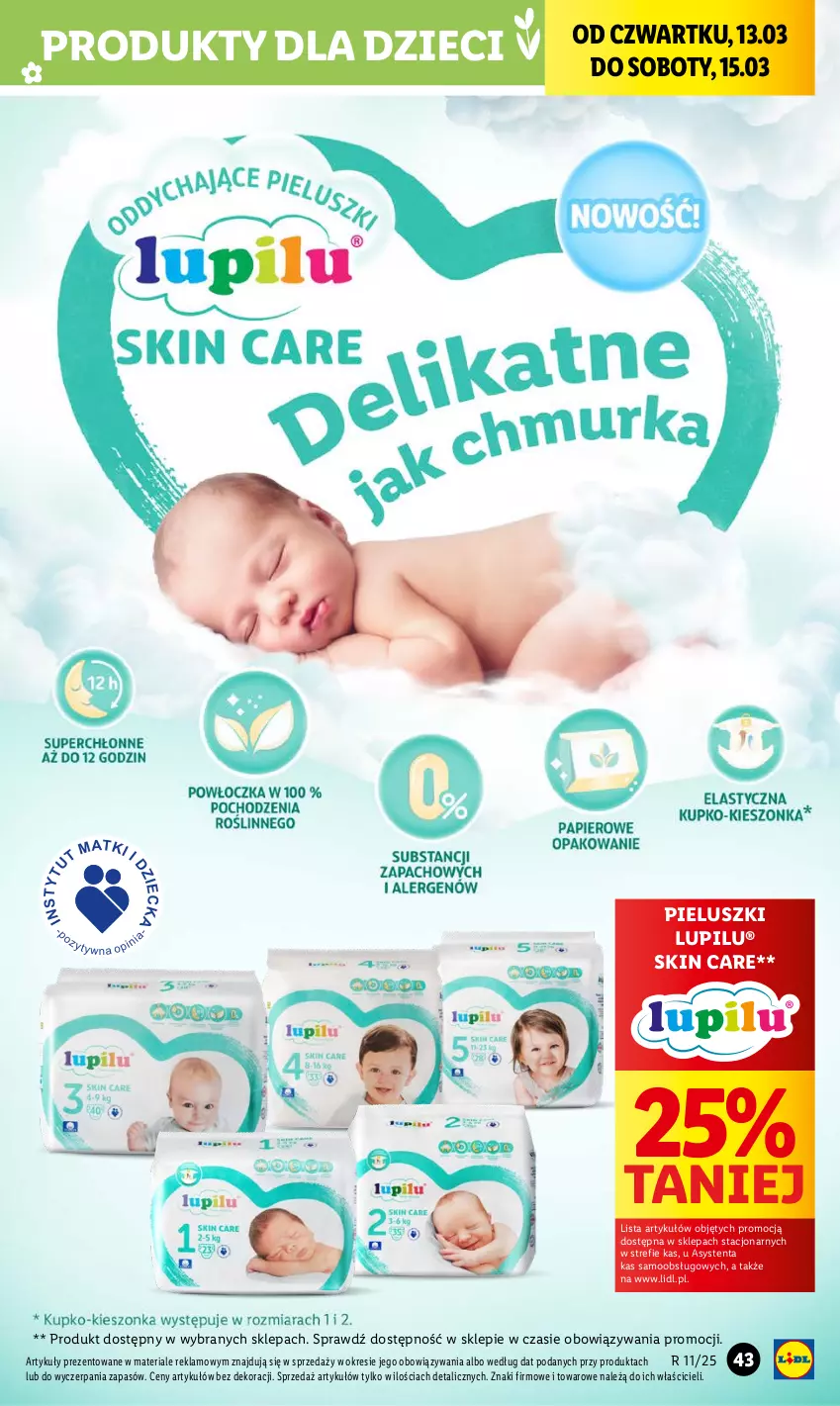 Gazetka promocyjna Lidl - GAZETKA - ważna 13.03 do 15.03.2025 - strona 51 - produkty: Dzieci