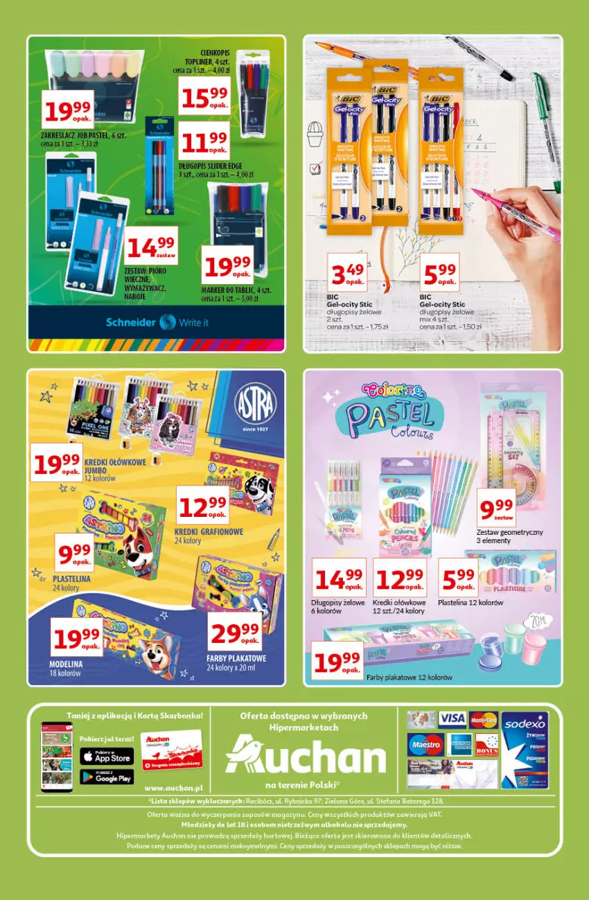 Gazetka promocyjna Auchan - Znane lubiane Marki Hipermarkety - ważna 31.03 do 06.04.2022 - strona 36 - produkty: Długopis, Fa, Gra, Plastelina