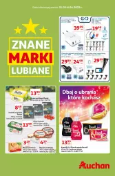 Gazetka promocyjna Auchan - Znane lubiane Marki Hipermarkety - Gazetka - ważna od 06.04 do 06.04.2022 - strona 1 - produkty: Płyn do prania, Ubrania, Rama, Warka, Margaryna, Perwoll, Delma, Flora, Kasia