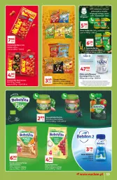 Gazetka promocyjna Auchan - Znane lubiane Marki Hipermarkety - Gazetka - ważna od 06.04 do 06.04.2022 - strona 13 - produkty: Mleko Bebilon, Por, Gerber, Mleko modyfikowane, Orzeszki, BoboVita, NAN Optipro, Lorenz, Mleko, Fa, BEBILON