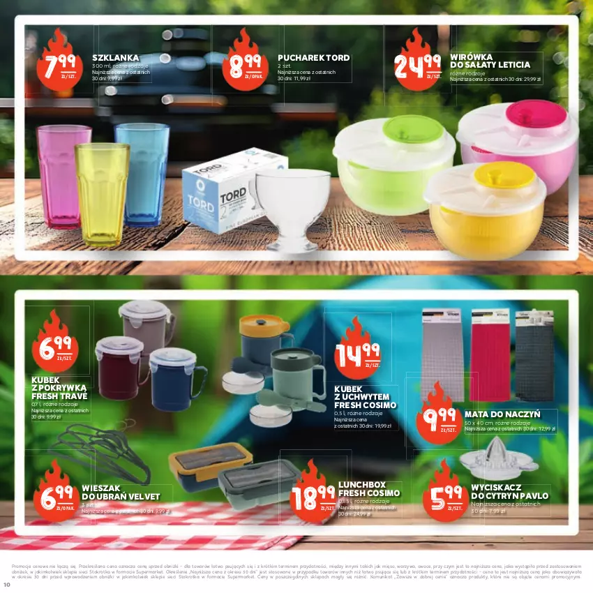 Gazetka promocyjna Stokrotka - Czas na Grill - ważna 29.04 do 14.05.2025 - strona 10 - produkty: Kubek, Mięso, Owoce, Sałat, Szklanka, Velvet, Warzywa, Wieszak