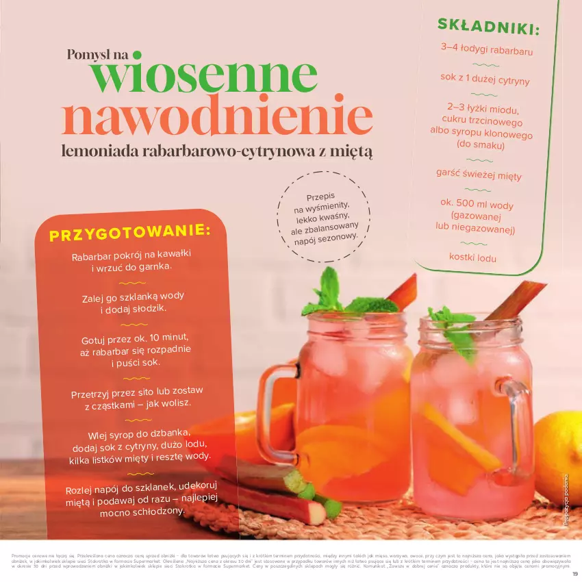 Gazetka promocyjna Stokrotka - Czas na Grill - ważna 29.04 do 14.05.2025 - strona 19 - produkty: Cytryny, Kawa, Lemoniada, Mięso, Napój, Owoce, Sito, Sok, Syrop, Warzywa