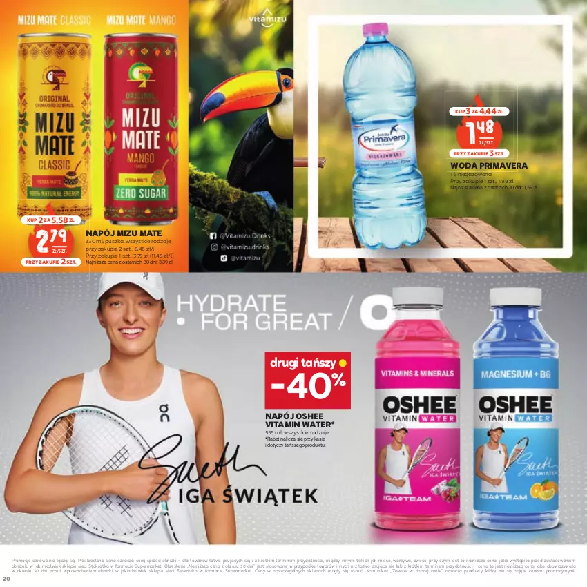 Gazetka promocyjna Stokrotka - Czas na Grill - ważna 29.04 do 14.05.2025 - strona 20 - produkty: Mięso, Napój, Oshee, Owoce, Prima, Primavera, Warzywa, Woda
