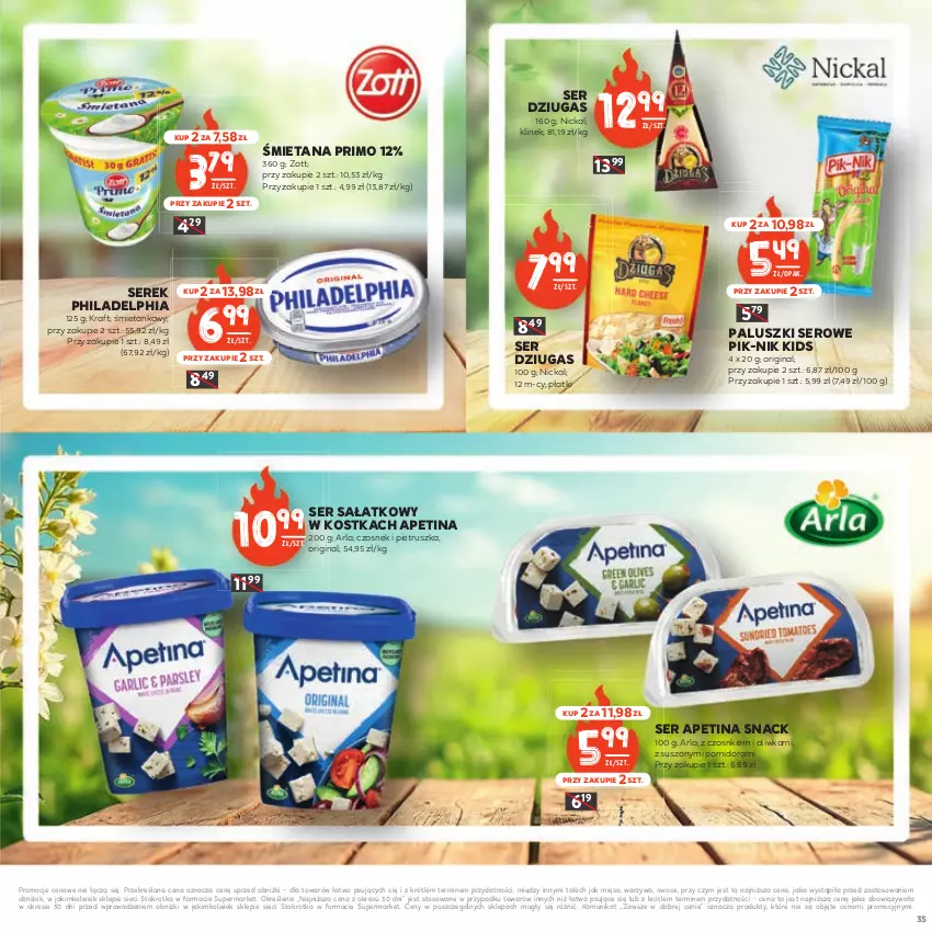 Gazetka promocyjna Stokrotka - Czas na Grill - ważna 29.04 do 14.05.2025 - strona 35 - produkty: Czosnek, Gin, Mięso, Owoce, Philadelphia, Pietruszka, Sałat, Ser, Serek, Warzywa, Zott