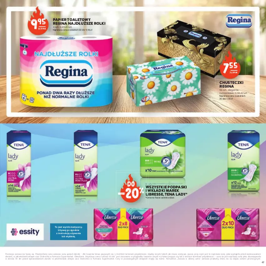 Gazetka promocyjna Stokrotka - Czas na Grill - ważna 29.04 do 14.05.2025 - strona 47 - produkty: Chusteczki, Gin, Mięso, Owoce, Papier, Papier toaletowy, Podpaski, Rolki, Rum, Warzywa, Wkładki