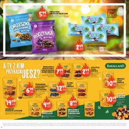 Gazetka promocyjna Stokrotka - Czas na Grill - Gazetka - ważna od 14.05 do 14.05.2025 - strona 28 - produkty: Orzechy włoskie, Warzywa, Orzeszki, Cukier, Jutrzenka, Mieszanka studencka, Mango suszone, Daktyle, Rodzynki, Figi, Owoce, Cukierki, Mango, Mieszanka bakaliowa, Mięso, Bakalland, Kokos