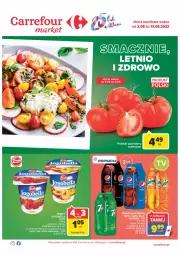 Gazetka promocyjna Carrefour - Gazetka Market - Gazetka - ważna od 13.08 do 13.08.2022 - strona 1 - produkty: Zott, Bell, Kosz, Bella, Jogobella, Pomidory, LG