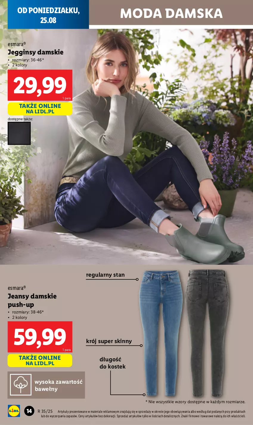 Gazetka promocyjna Lidl - GAZETKA - ważna 25.08 do 30.08.2025 - strona 14 - produkty: Gin, Moda, Sok, Stek