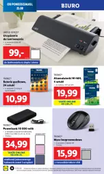 Gazetka promocyjna Lidl - GAZETKA - Gazetka - ważna od 30.08 do 30.08.2025 - strona 18 - produkty: Przewód, Mysz bezprzewodowa, Mysz, Biuro, Powerbank, Akumulator