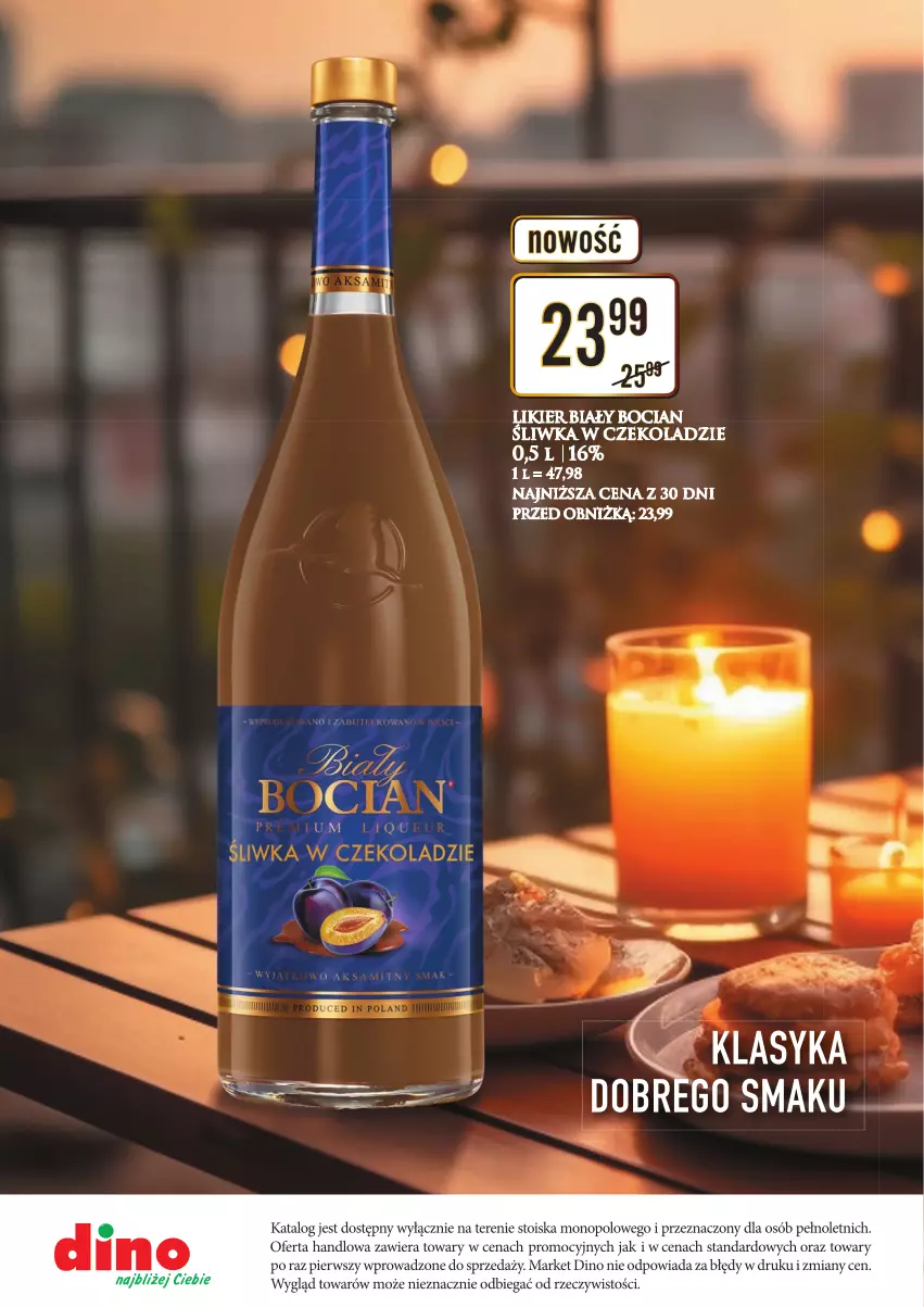 Gazetka promocyjna Dino - Katalog alkoholowy 18-23.09 - ważna 18.09 do 23.09.2023 - strona 8 - produkty: Biały Bocian, Likier