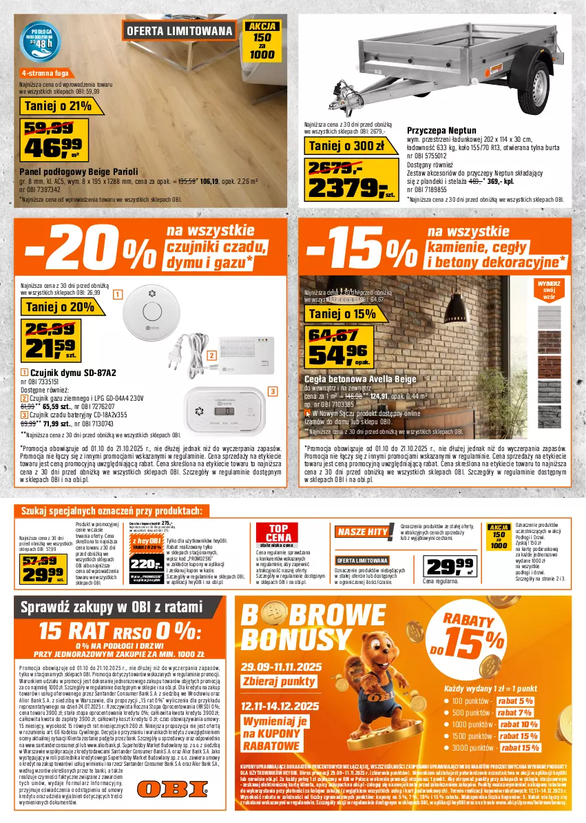 Gazetka promocyjna Obi - Gazetka OBI - ważna 01.10 do 21.10.2025 - strona 12 - produkty: Drzwi, Fa, Gra, Hobby, Kosz, Olej, Panel podłogowy, Por, Ser, Sok, Sprzedawcy, Top
