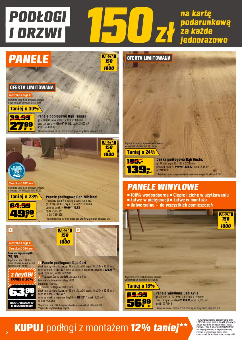 Gazetka promocyjna Obi - Gazetka OBI - ważna 01.10 do 21.10.2025 - strona 2 - produkty: Deska podłogowa, Drzwi, Por, Rust