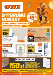 Gazetka promocyjna Obi - Gazetka OBI - Gazetka - ważna od 21.10 do 21.10.2025 - strona 1 - produkty: Beckers, Por, Telefon, Kosz, Farba lateksowa, Dres, Designer Colour, Drzwi zewnętrzne, Drzwi, Gres, Miska, Fa