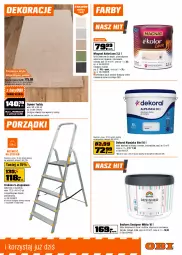 Gazetka promocyjna Obi - Gazetka OBI - Gazetka - ważna od 21.10 do 21.10.2025 - strona 5 - produkty: Beckers, Top, Por, Drabina, Farba lateksowa, Dekoral, Farba akrylowa, Dywan, Podkład, Fa