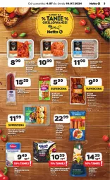 Gazetka promocyjna Netto - Od Czwartku - Gazetka - ważna od 10.07 do 10.07.2024 - strona 3 - produkty: Kurczak, Sok, Ser, Gra, Sokołów, Mięso z uda kurczaka, Gorgonzola, Kiełbaski białe, Camembert, Skrzydełka z kurczaka, Morliny, Boczek, Grill, Kiełbasa, Mięso, Imbir