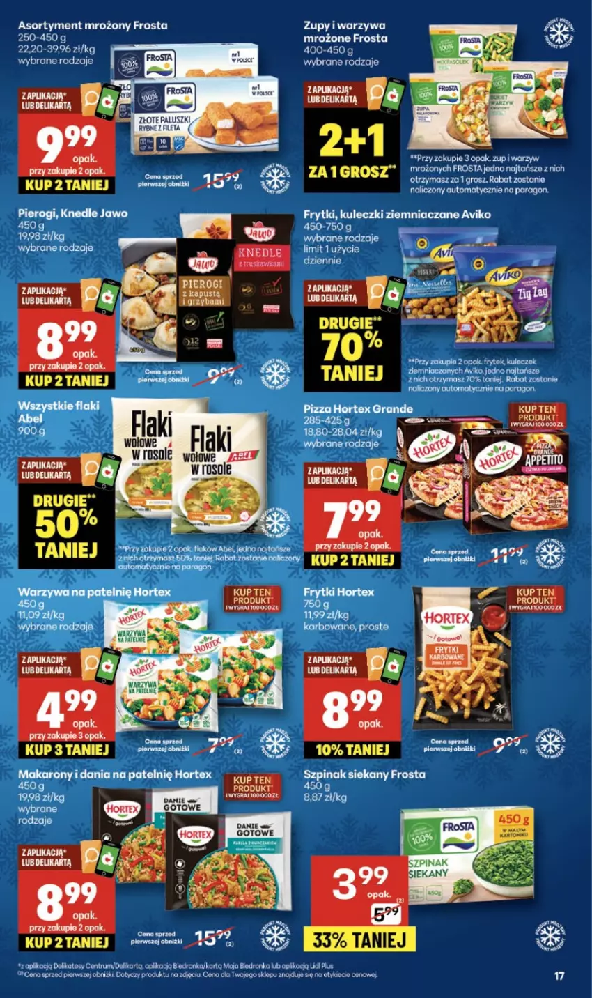 Gazetka promocyjna Delikatesy Centrum - Franczyza DC49 Czwartek - ważna 04.12 do 10.12.2025 - strona 17 - produkty: Frosta, Frytki, Gra, Knedle, Koc, Owoce, Paluszki rybne, Rum, Tera, Warzywa