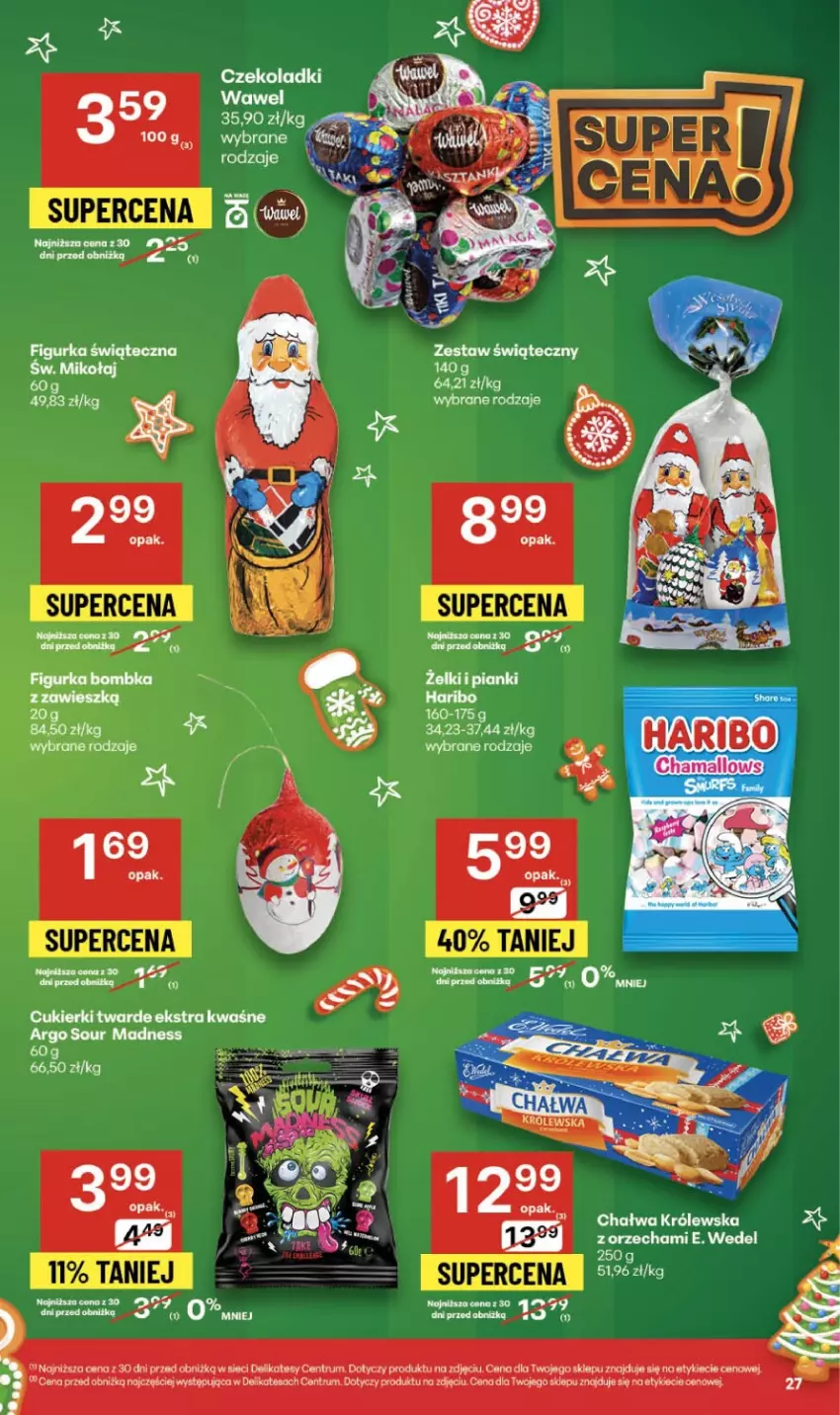 Gazetka promocyjna Delikatesy Centrum - Franczyza DC49 Czwartek - ważna 04.12 do 10.12.2025 - strona 27 - produkty: Chałwa, Cukier, Cukierki, E. Wedel, Hama, Rum