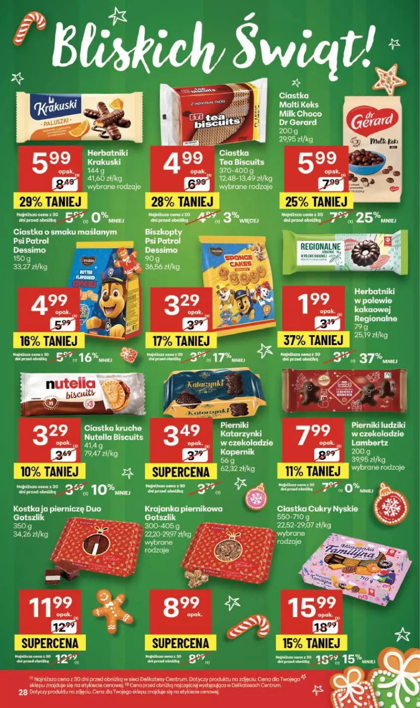 Gazetka promocyjna Delikatesy Centrum - Franczyza DC49 Czwartek - ważna 04.12 do 10.12.2025 - strona 28 - produkty: Ciastka, Piernik, Por, Rum
