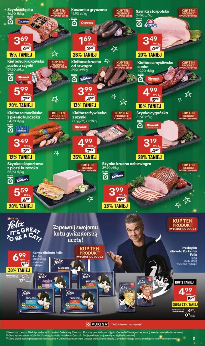 Gazetka promocyjna Delikatesy Centrum - Franczyza DC49 Czwartek - ważna 04.12 do 10.12.2025 - strona 3 - produkty: Gra, Gry, Kasza, Kaszanka, Kiełbasa, Por, Pur, Rum, Sport, Szynka
