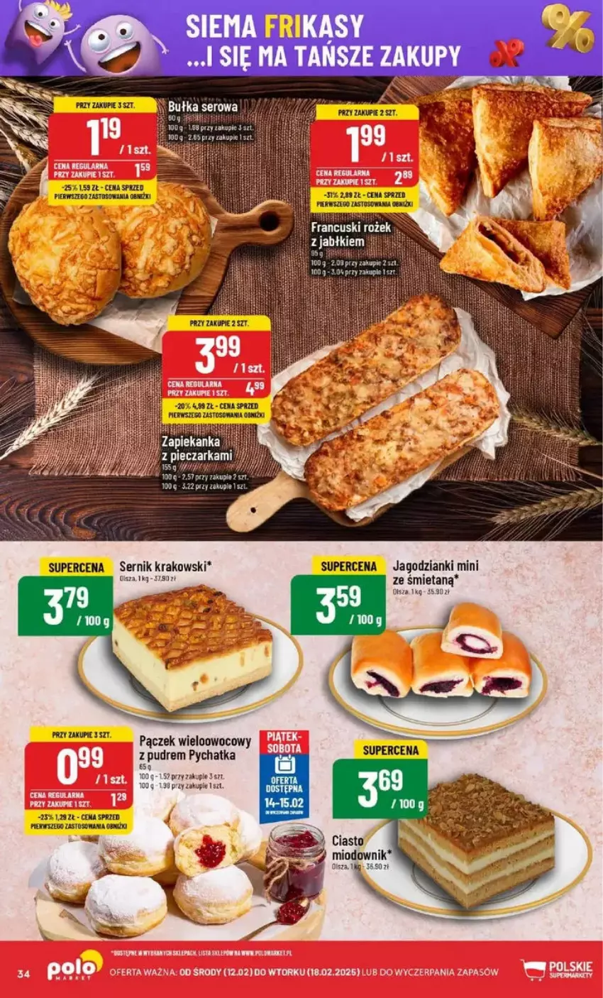 Gazetka promocyjna PoloMarket - ważna 12.02 do 18.02.2025 - strona 28 - produkty: Pączek, Ser