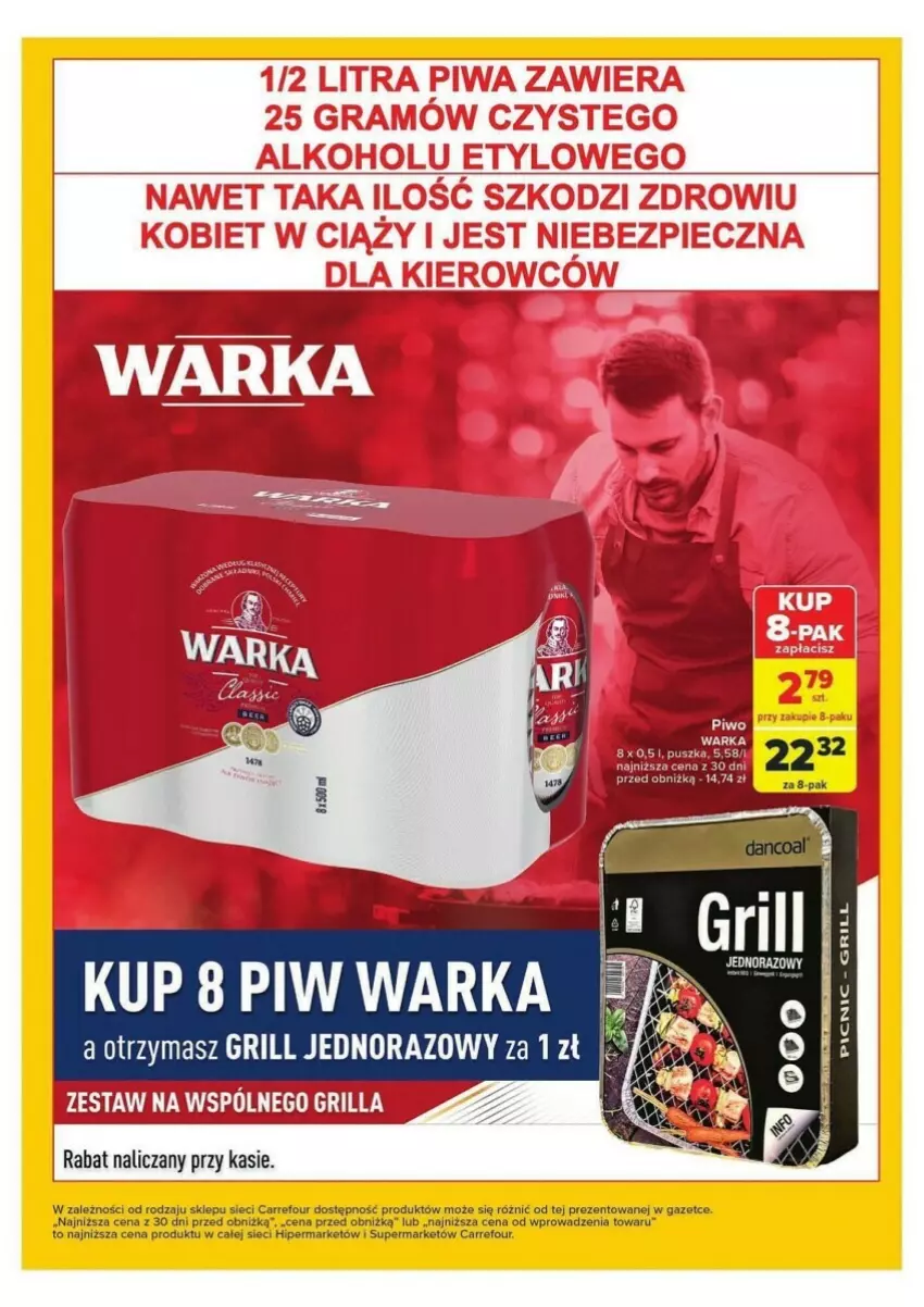 Gazetka promocyjna Carrefour - ważna 22.04 do 28.04.2024 - strona 6 - produkty: Grill, Warka