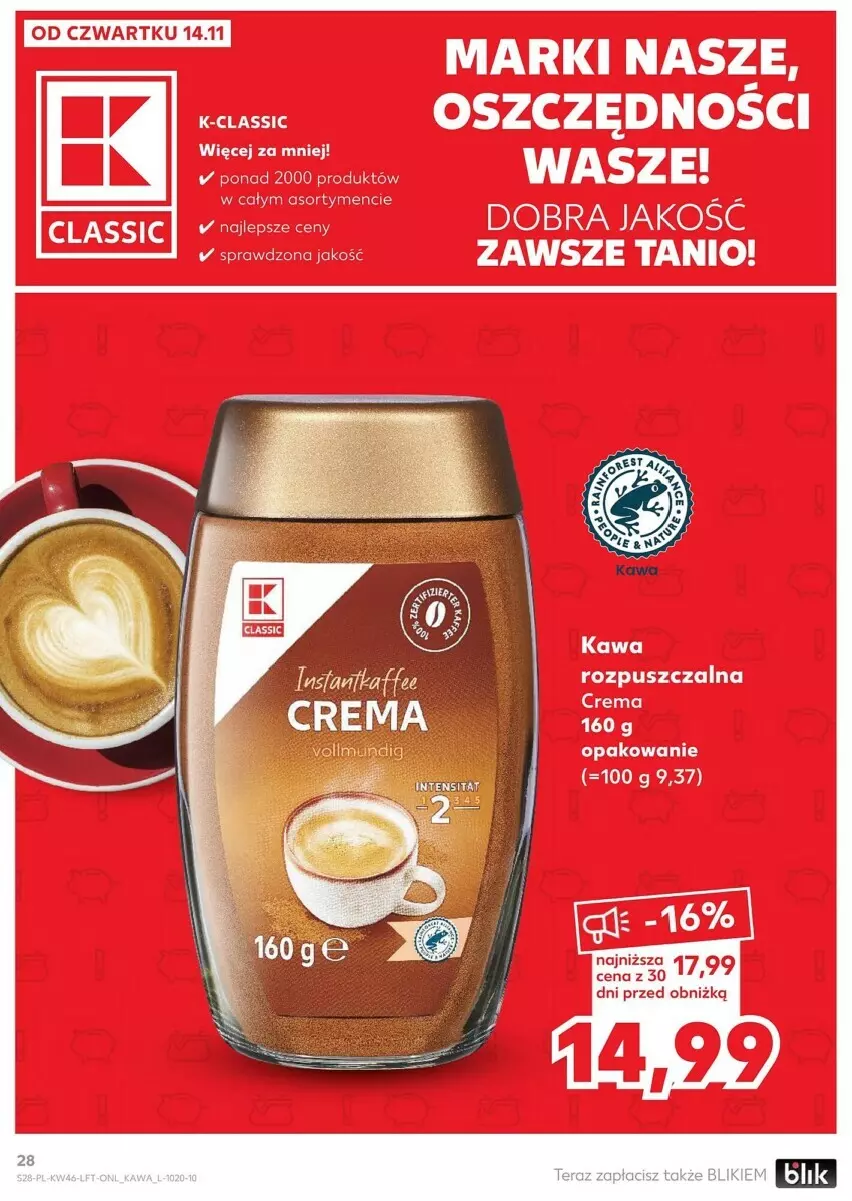 Gazetka promocyjna Kaufland - ważna 14.11 do 20.11.2024 - strona 21 - produkty: Kawa, Tera