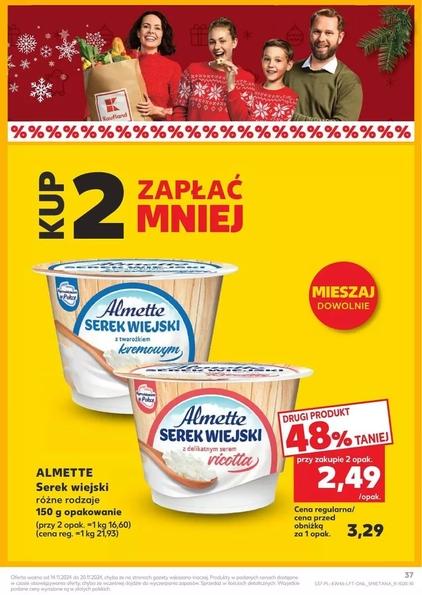 Gazetka promocyjna Kaufland - ważna 14.11 do 20.11.2024 - strona 31 - produkty: Almette, Ser, Serek, Serek wiejski