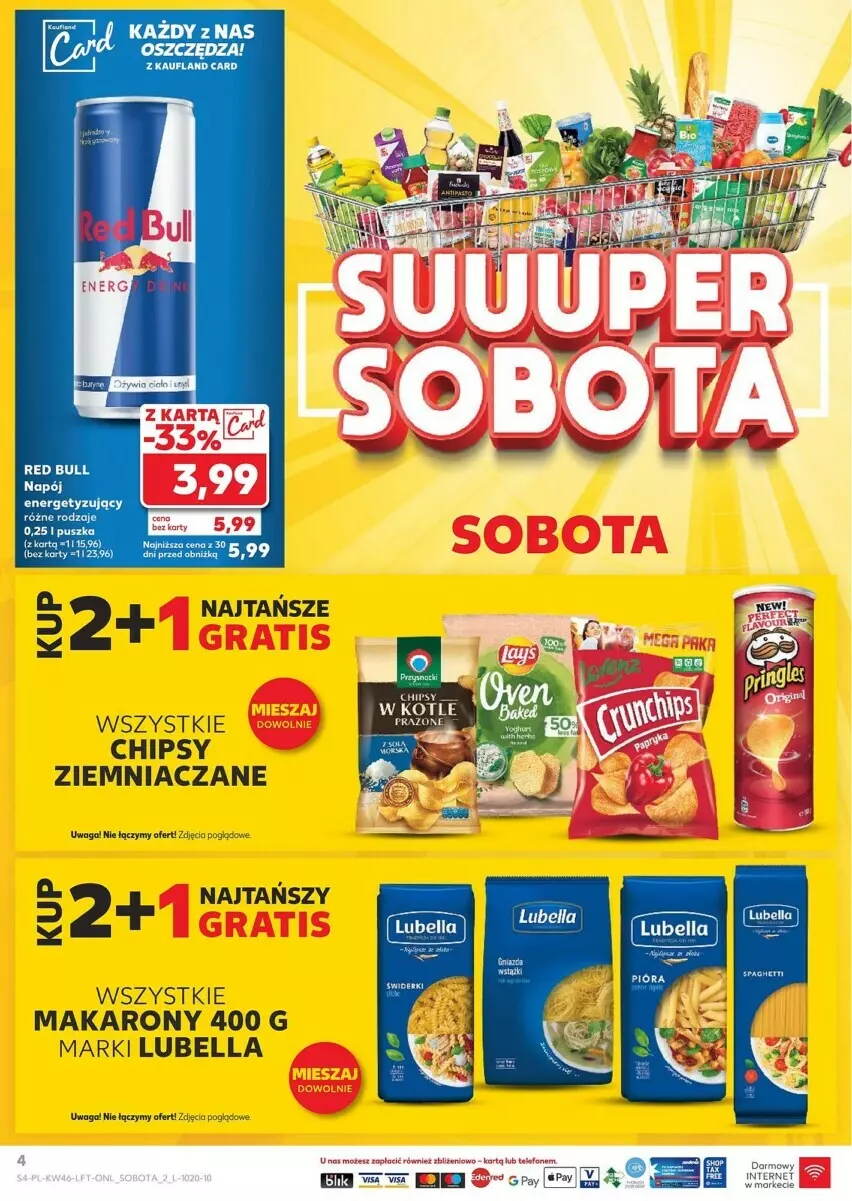 Gazetka promocyjna Kaufland - ważna 14.11 do 20.11.2024 - strona 34 - produkty: Bell, Bella, Chipsy, Fa, Lubella, Makaron, Napój, Red Bull, Waga