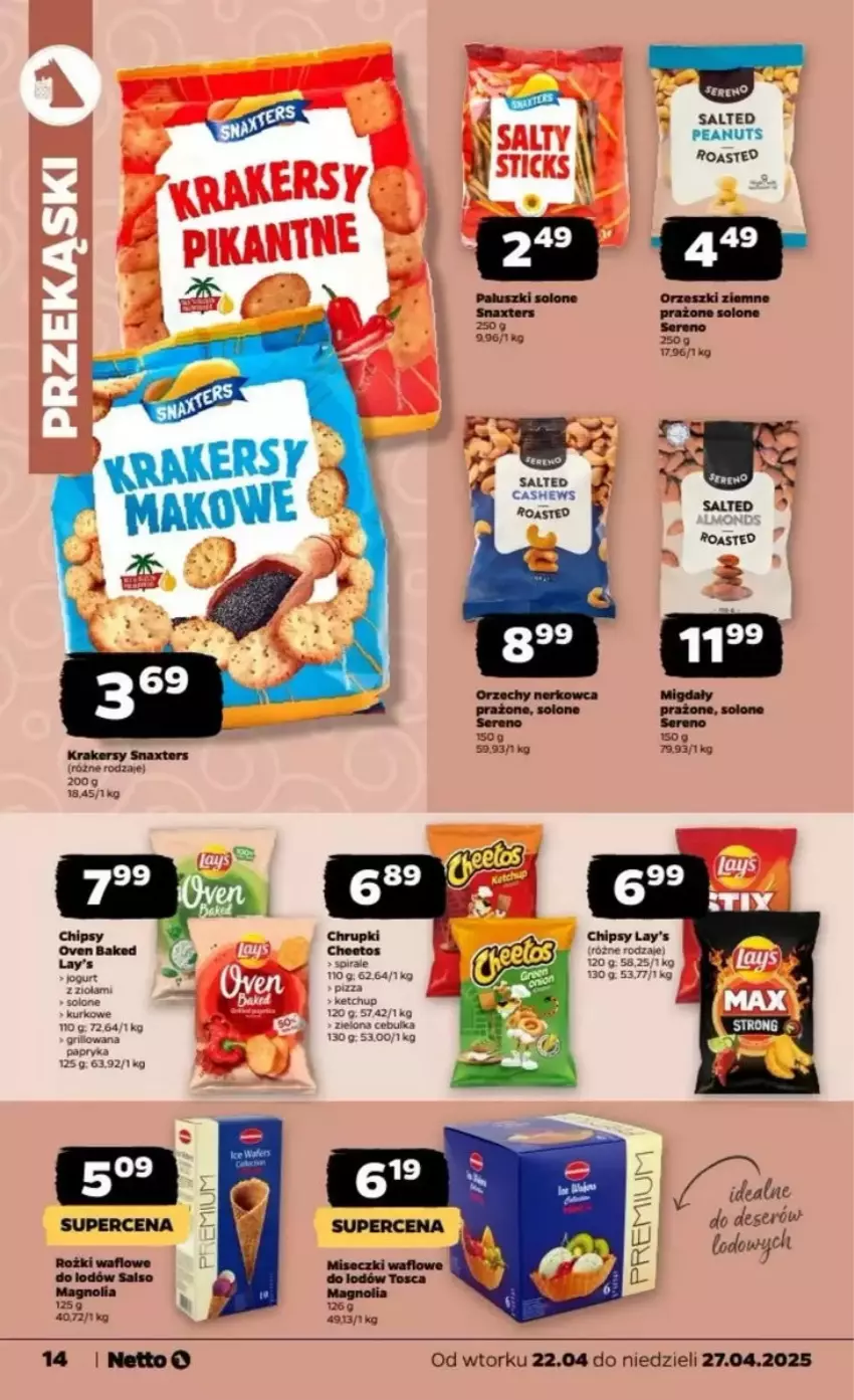Gazetka promocyjna Netto - ważna 22.04 do 27.04.2025 - strona 6 - produkty: Chipsy, Jogurt