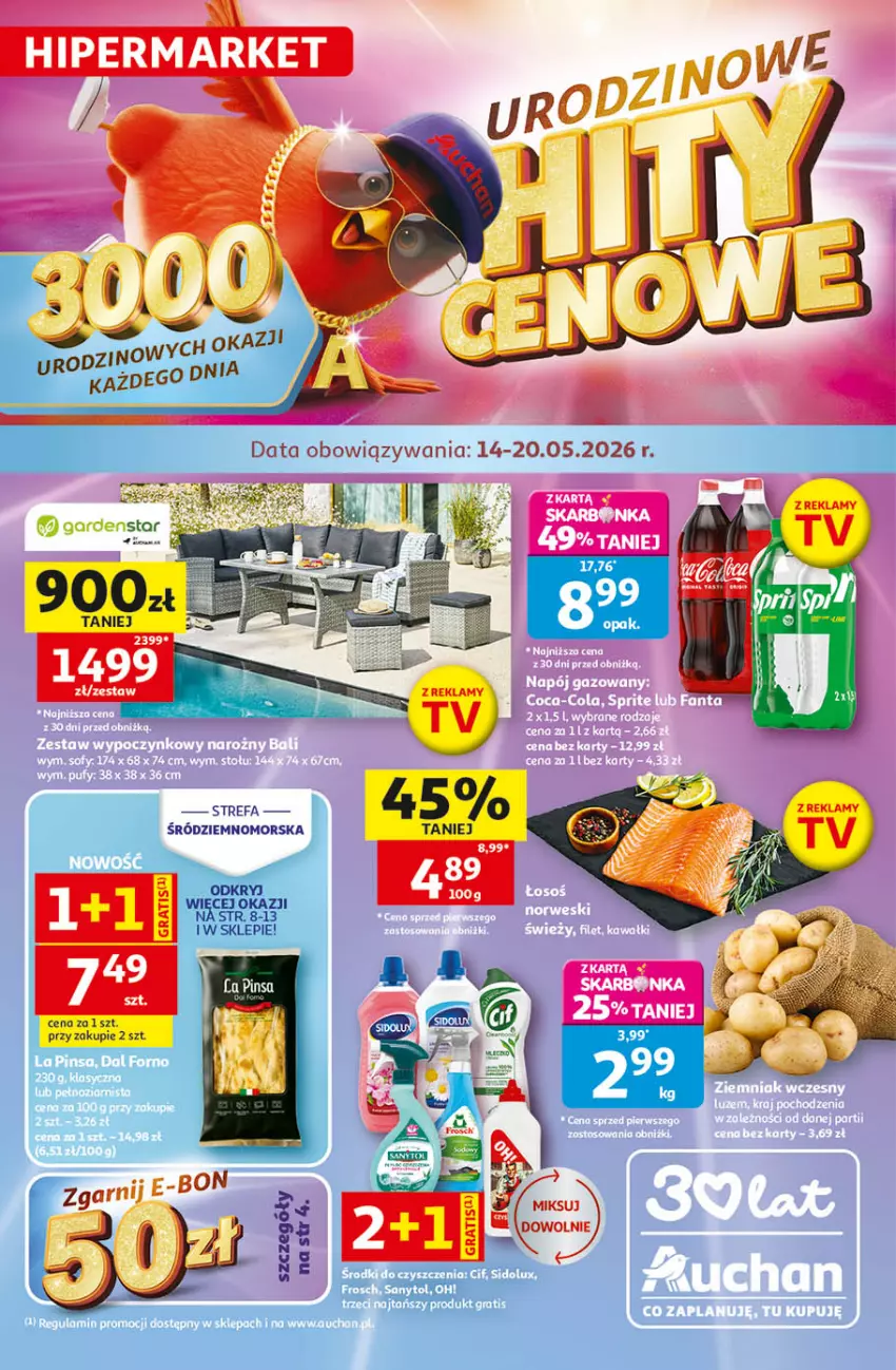 Gazetka promocyjna Auchan - 30 Lat Hipermarket - ważna 14.05 do 20.05.2026 - strona 1