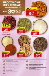 Gazetka promocyjna Auchan - 30 Lat Hipermarket - Gazetka - ważna od 20.05 do 20.05.2026 - strona 36 - produkty: Migdały łuskane, Ryż, Gra, Papryka słodka, Migdały, Papryka, Czosnek, Kawa, Przyprawy, Pestki dyni, Granola