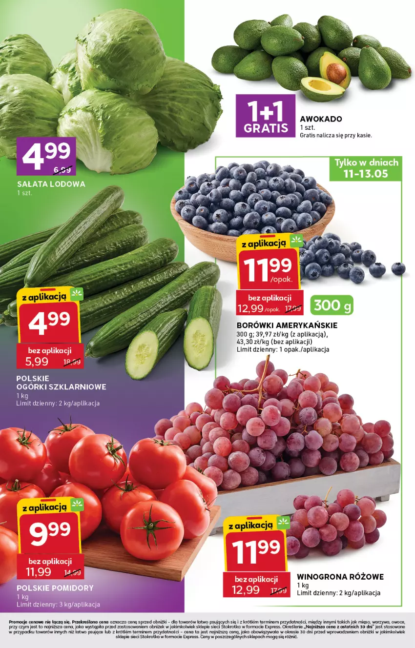Gazetka promocyjna Stokrotka - Stokrotka Express - ważna 07.05 do 13.05.2026 - strona 2 - produkty: Gra, Mięso, Owoce, Sałat, Sałata lodowa, Warzywa, Wino, Winogrona